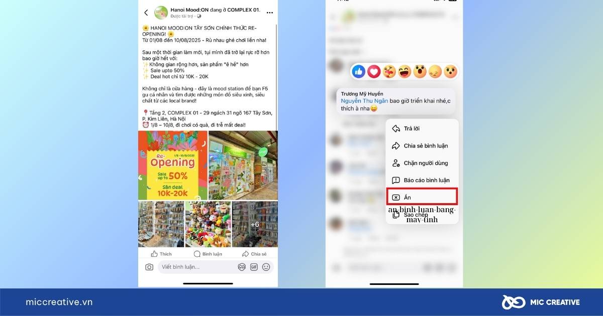 cách tắt bình luận trên fanpage facebook