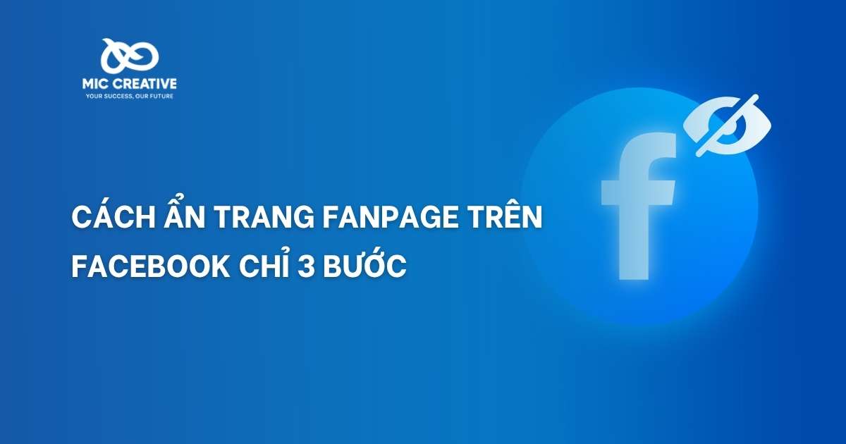 cách ẩn trang fanpage trên facebook