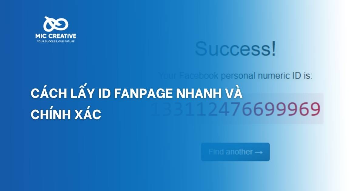 lấy id fanpage facebook