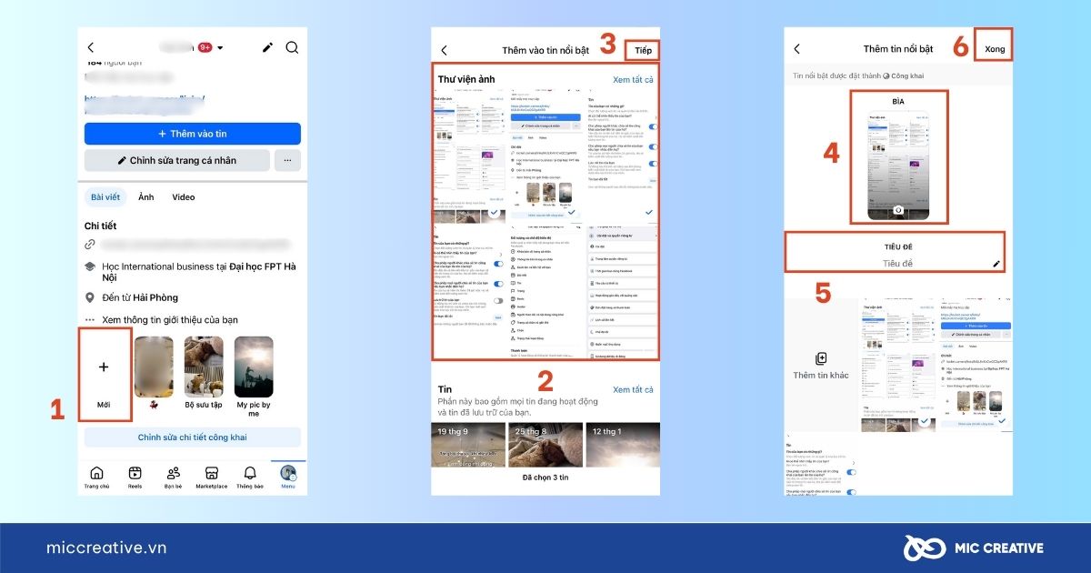 Cách tạo bộ sưu tập tin trên trang cá nhân Facebook bằng điện thoại