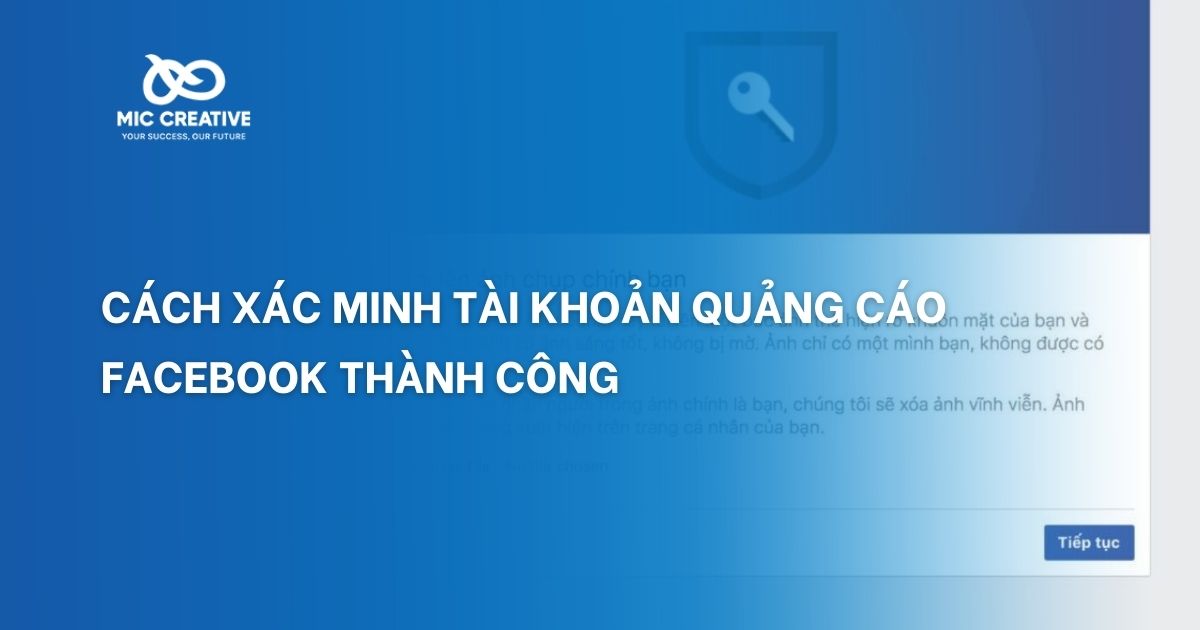 xác minh tài khoản quảng cáo facebook