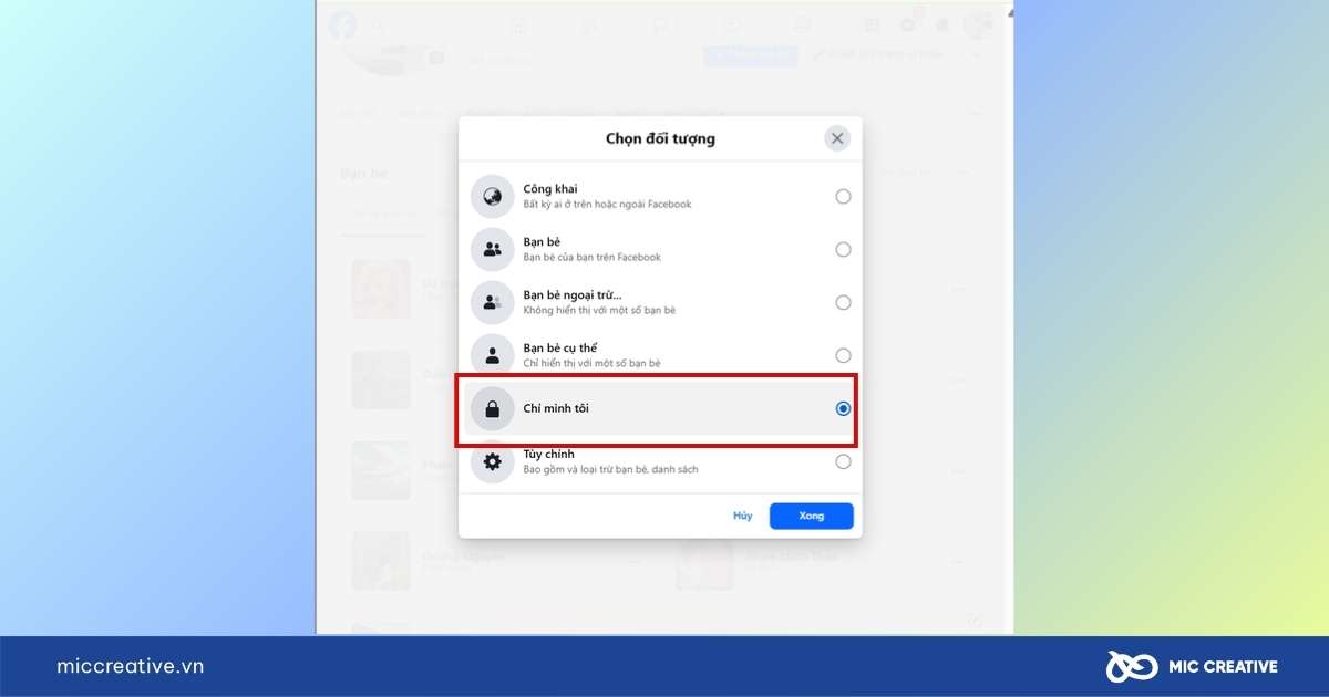 cách ẩn thông tin cá nhân trên facebook