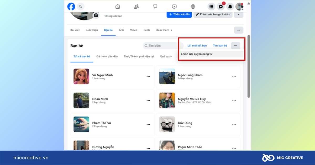 cách ẩn thông tin cá nhân trên facebook