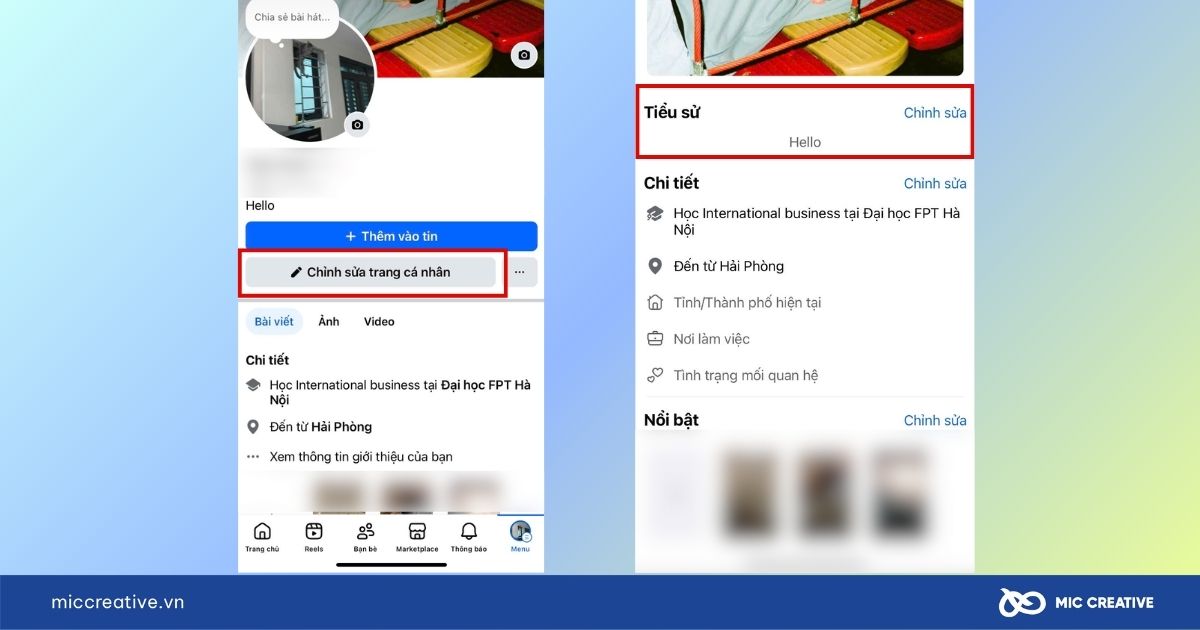 cách gắn link locket trên trang cá nhân facebook