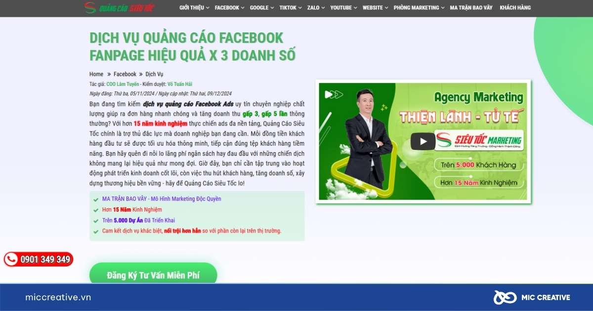 công ty quảng cáo facebook