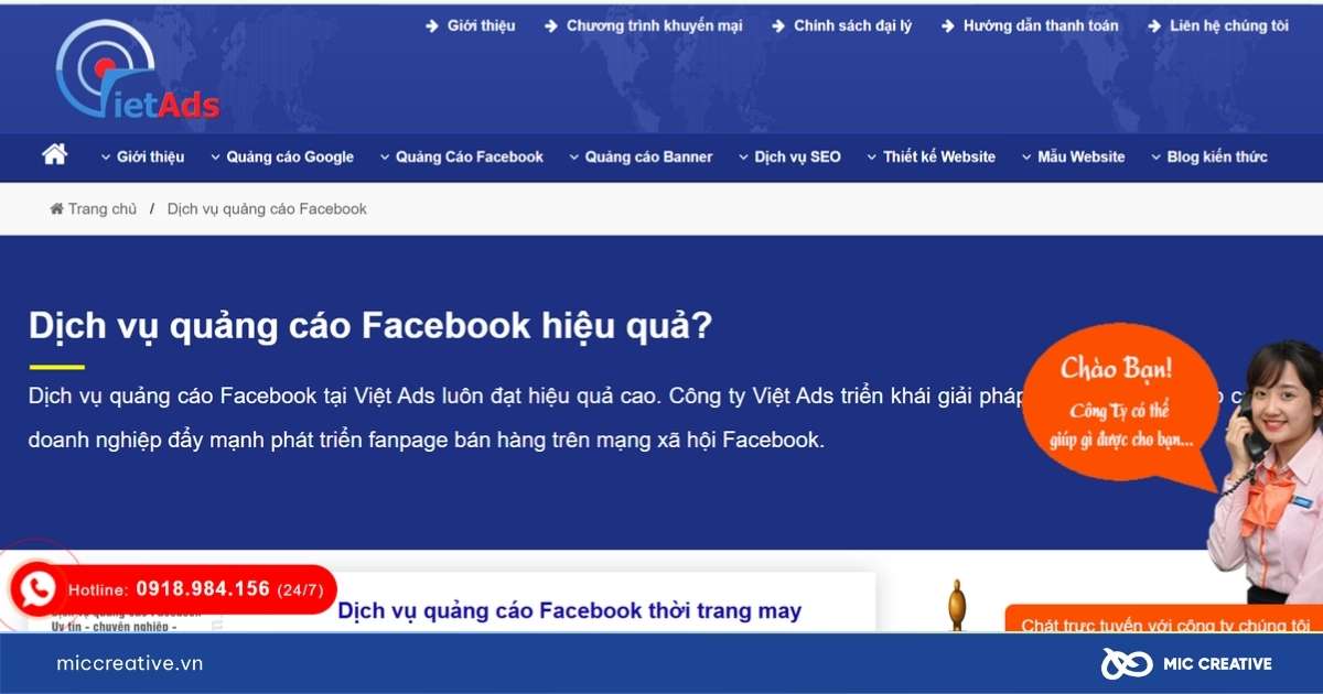 công ty quảng cáo facebook