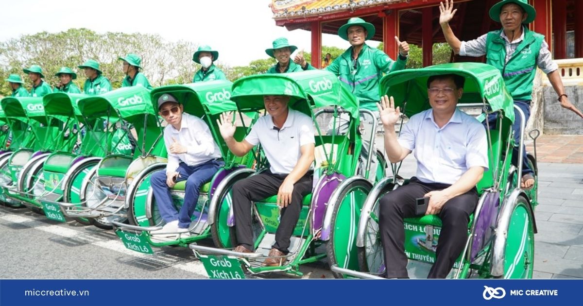 Dịch vụ Grab xích lô ở Huế chính thức được thử nghiệm