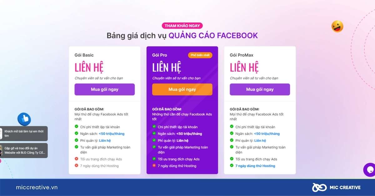 công ty quảng cáo facebook