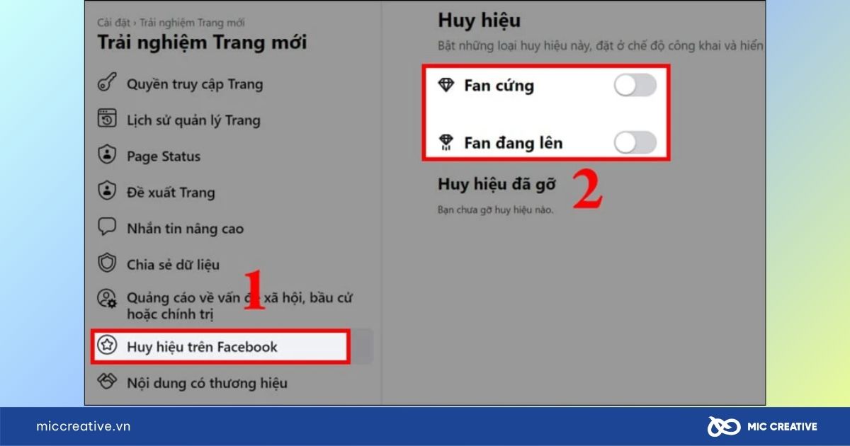 huy hiệu fan cứng trên facebook cá nhân