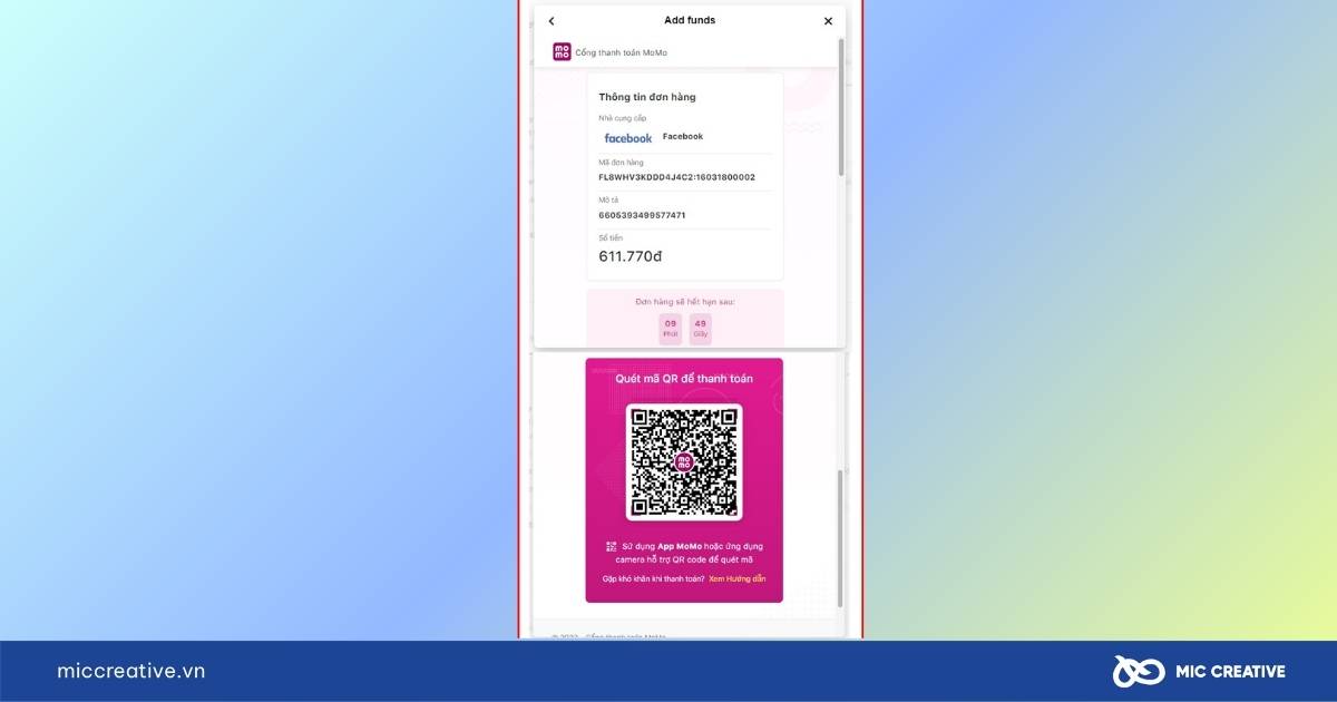 Thanh toán quảng cáo Facebook