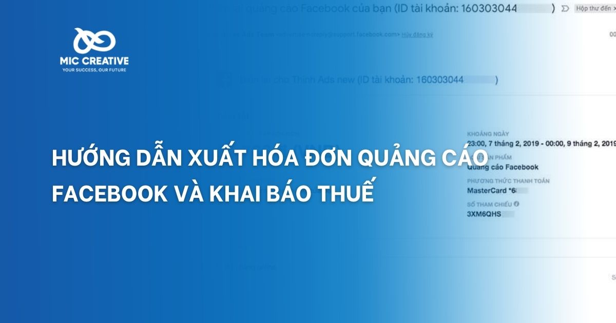 hóa đơn quảng cáo facebook