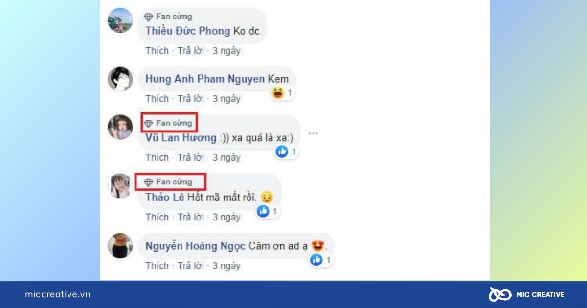 huy hiệu fan cứng trên facebook cá nhân