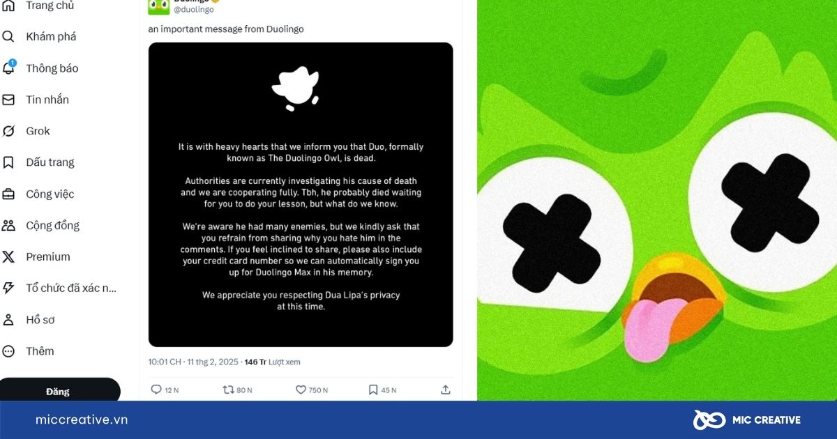 Khai tử linh vật - Marketing stunt táo bạo của Duolingo