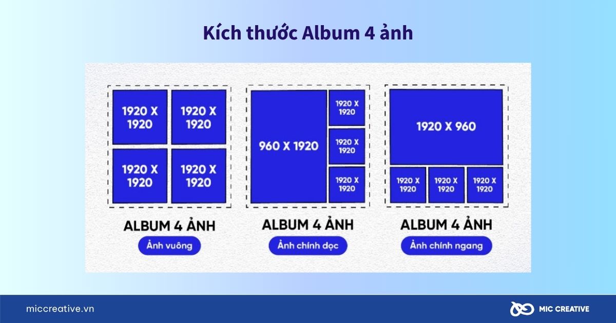 Kích thước album 4 ảnh