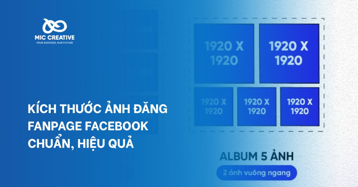 Kích Thước Ảnh Đăng Fanpage Facebook Chuẩn, Hiệu Quả