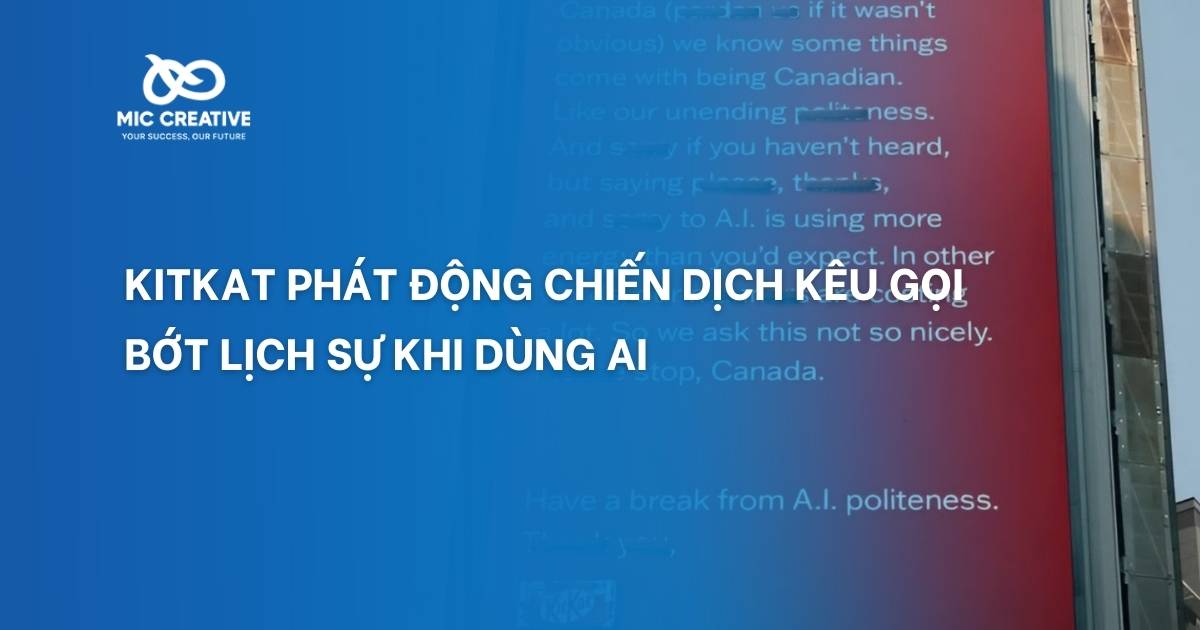 kitkat kêu gọi mọi người bớt lịch sự với AI