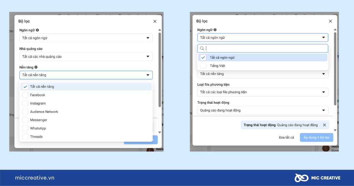 cách sử dụng thư viện quảng cáo facebook library
