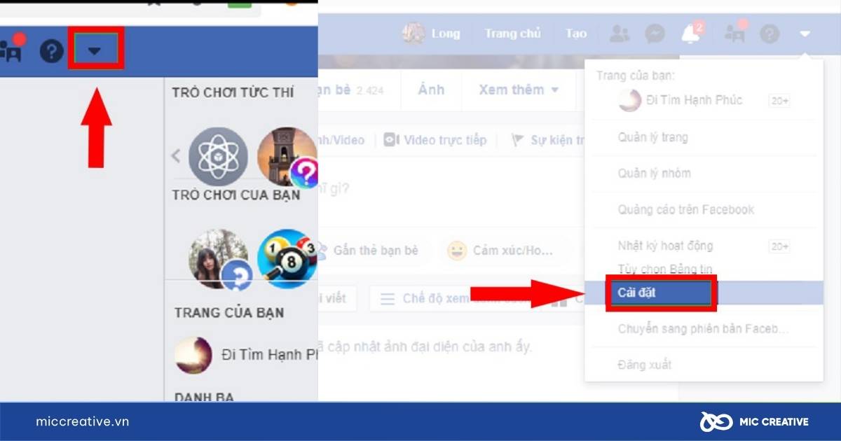 cách đổi mật khẩu fanpage facebook
