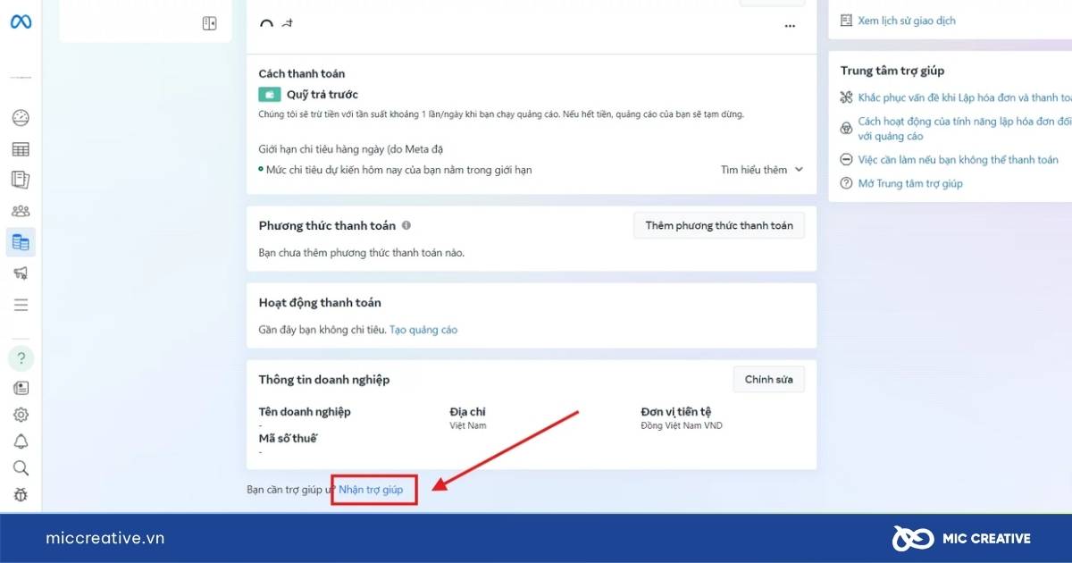 cách lấy lại tiền quảng cáo facebook