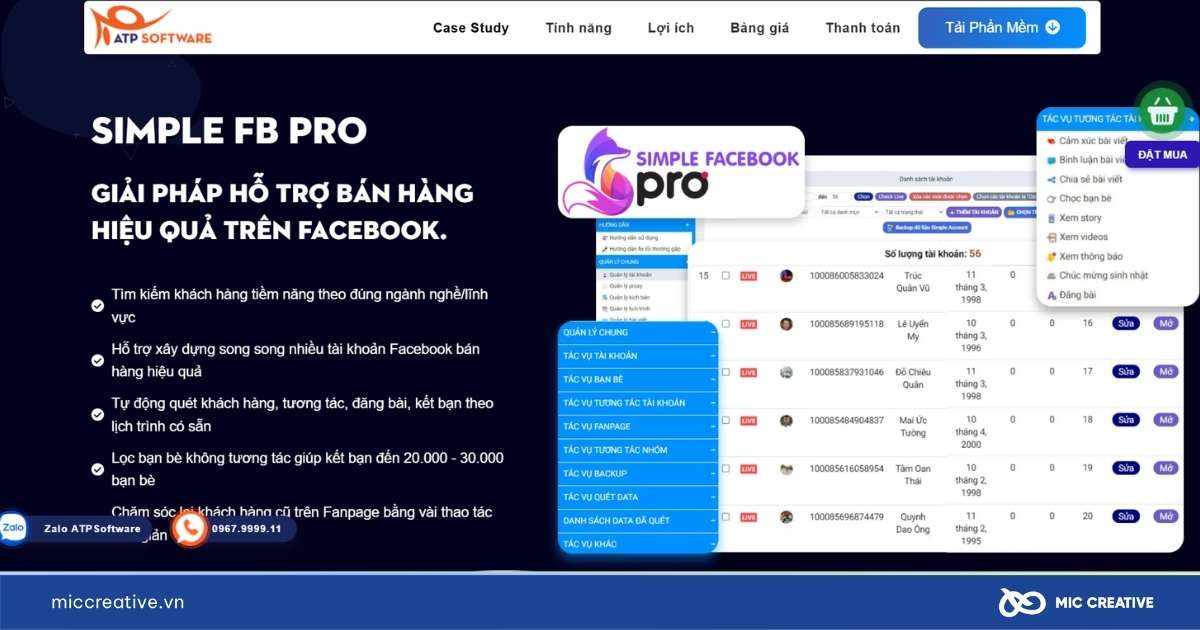 app chạy quảng cáo facebook