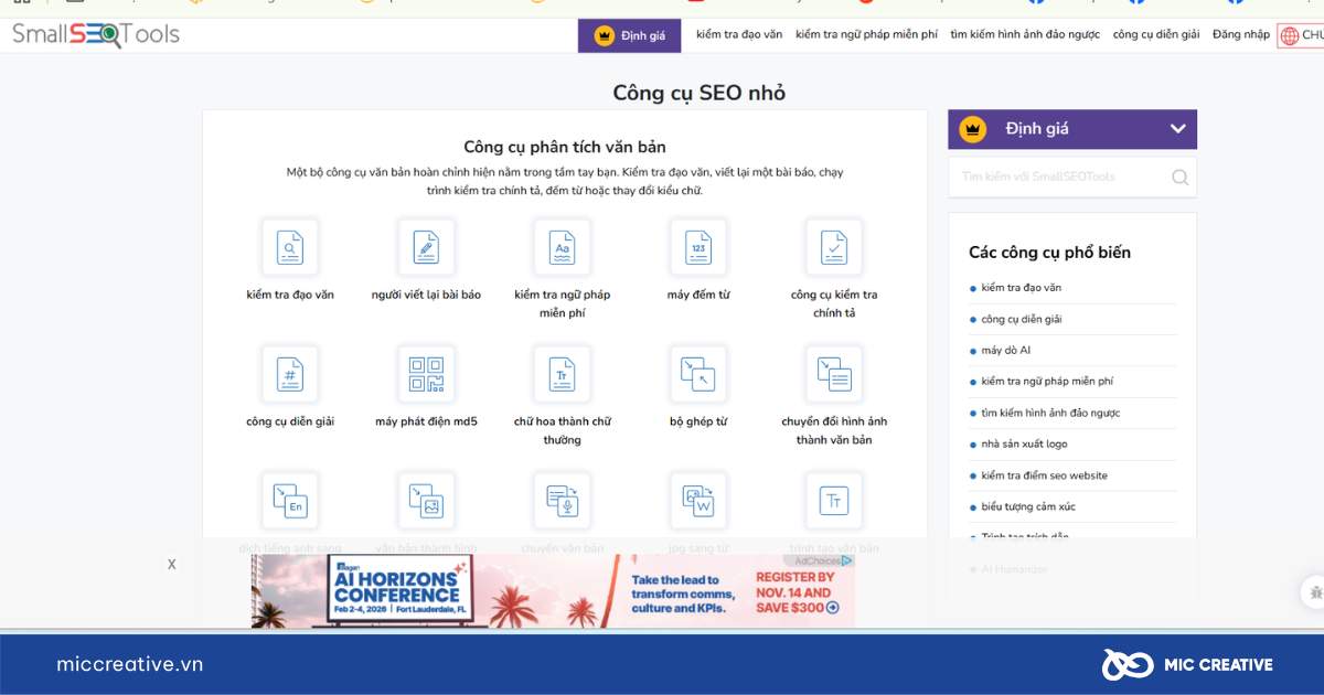 Phần mềm seo website