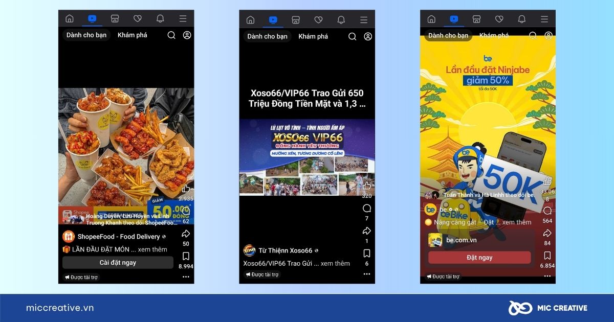 Quảng cáo trên Facebook Reels