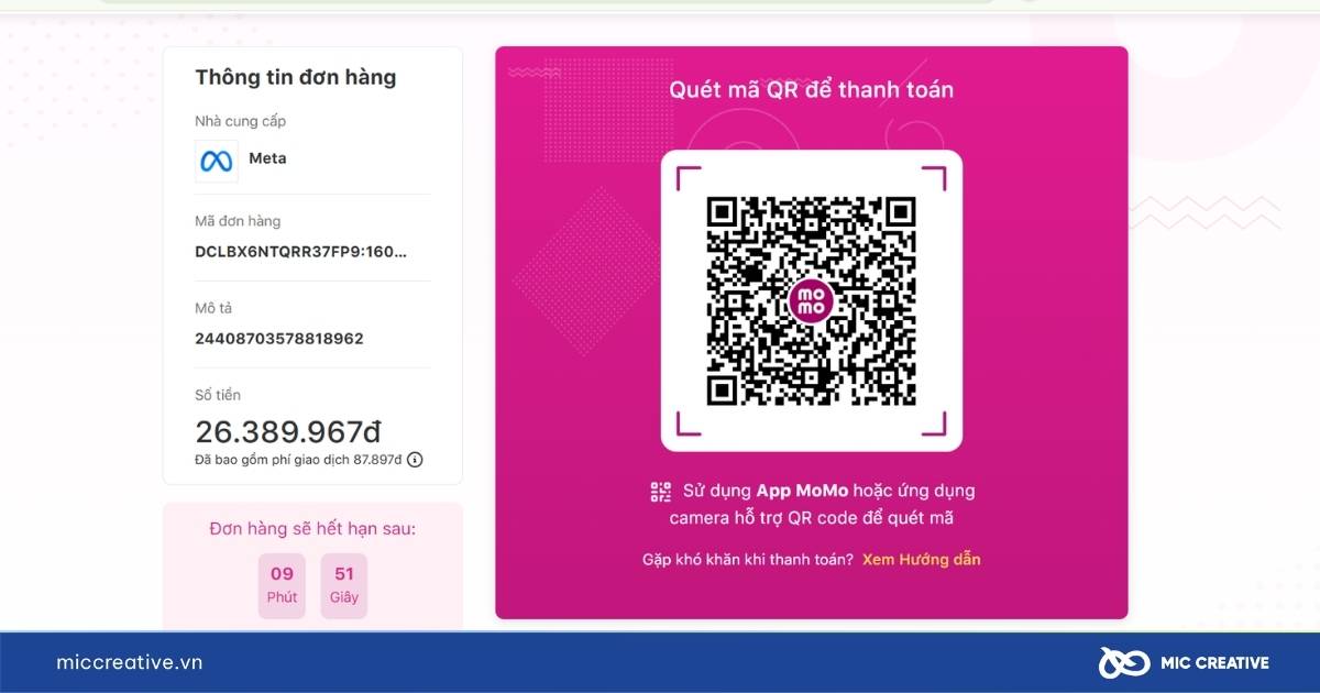 nạp tiền quảng cáo facebook