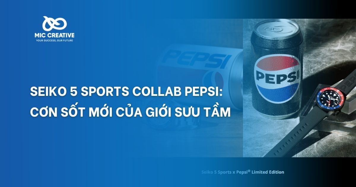 Seiko 5 Sports collab Pepsi