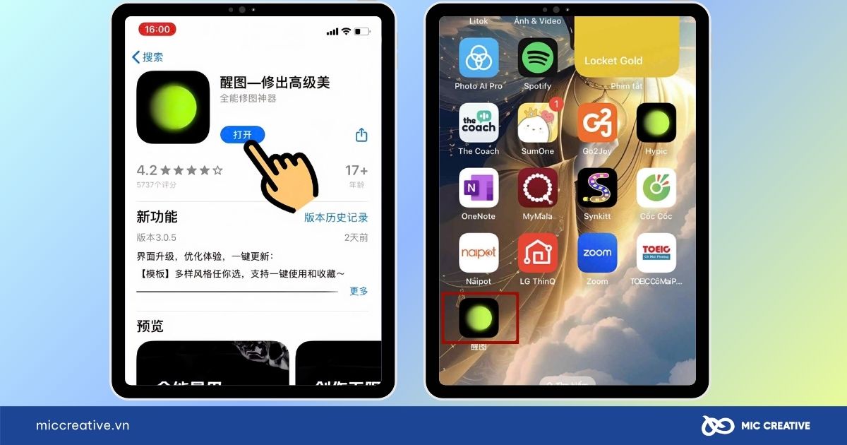 Tải app Xingtu về và bắt đầu sử dụng