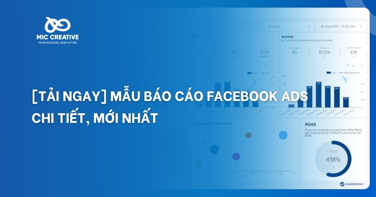mẫu báo cáo facebook ads