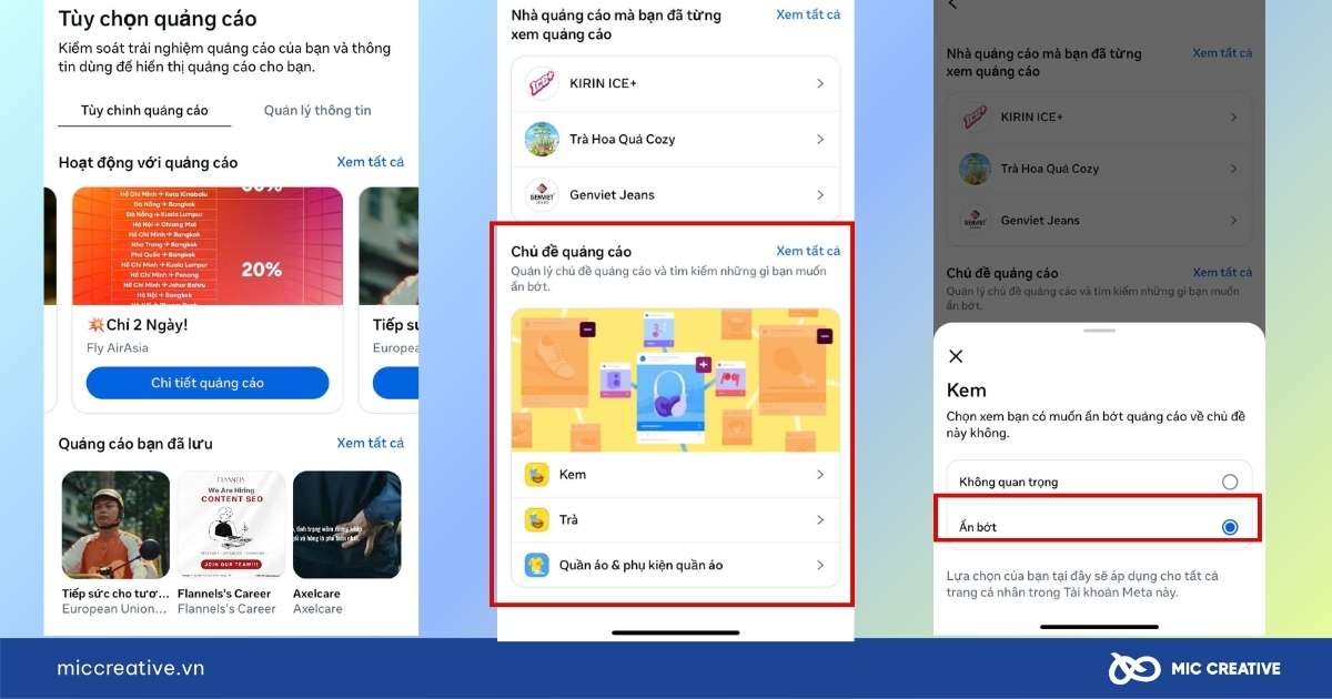 tắt quảng cáo trên facebook điện thoại