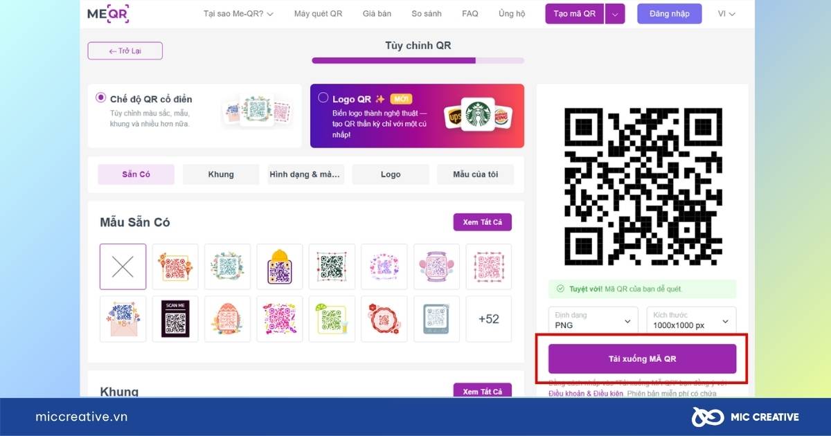 tạo mã qr fanpage facebook