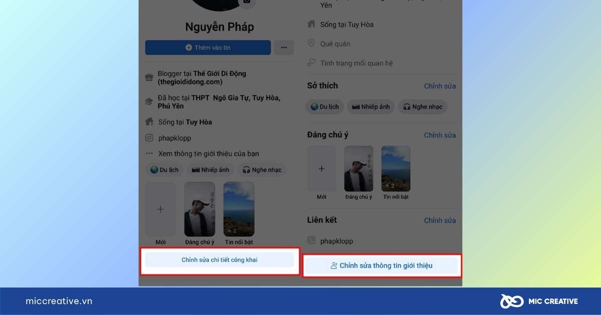 cách ẩn thông tin cá nhân trên facebook