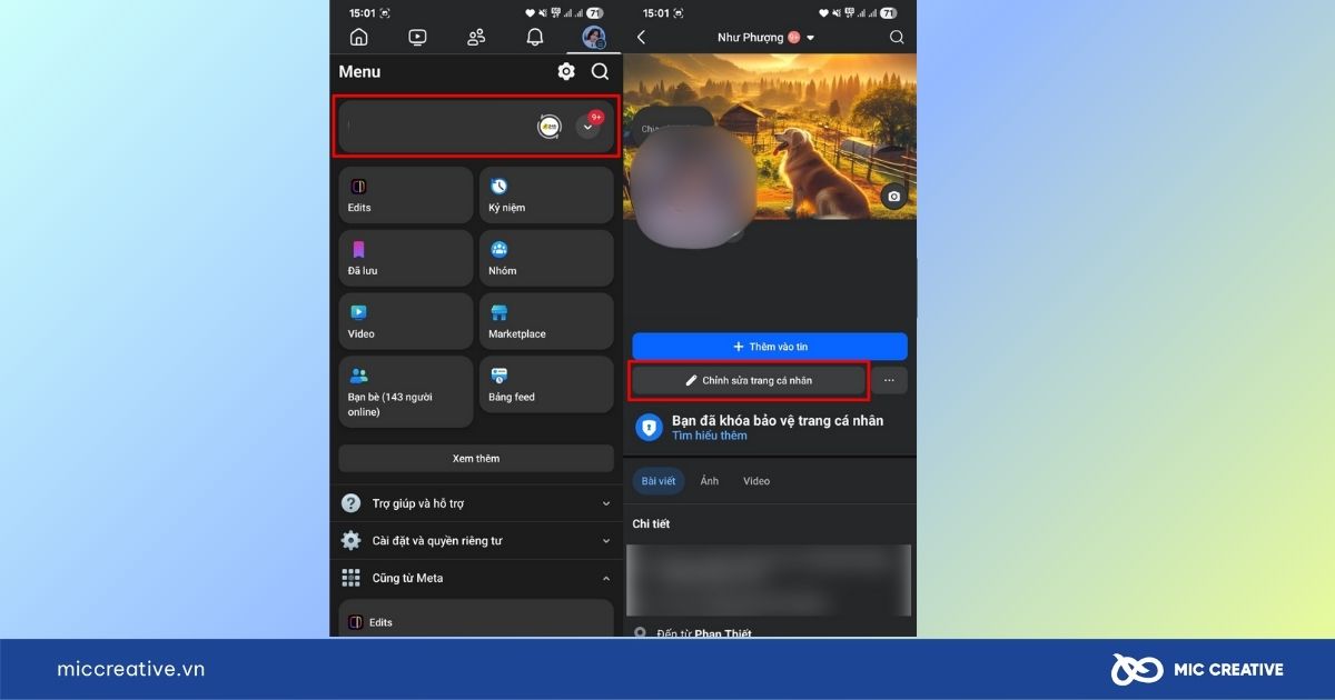 cách gắn link locket trên trang cá nhân facebook