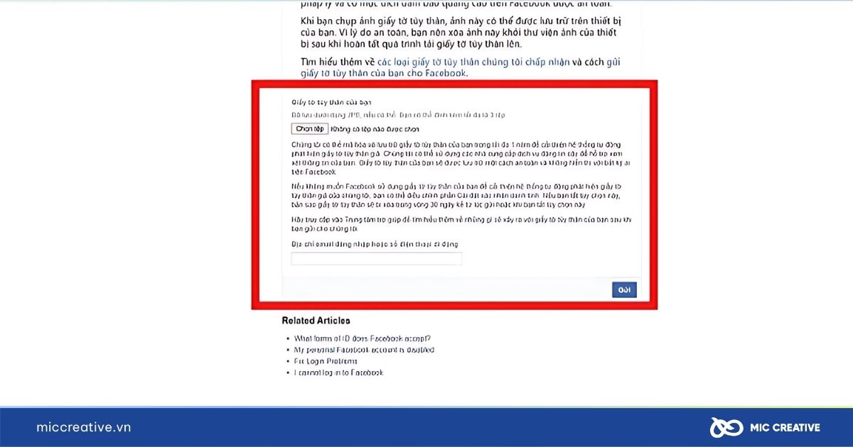 xác minh tài khoản quảng cáo facebook