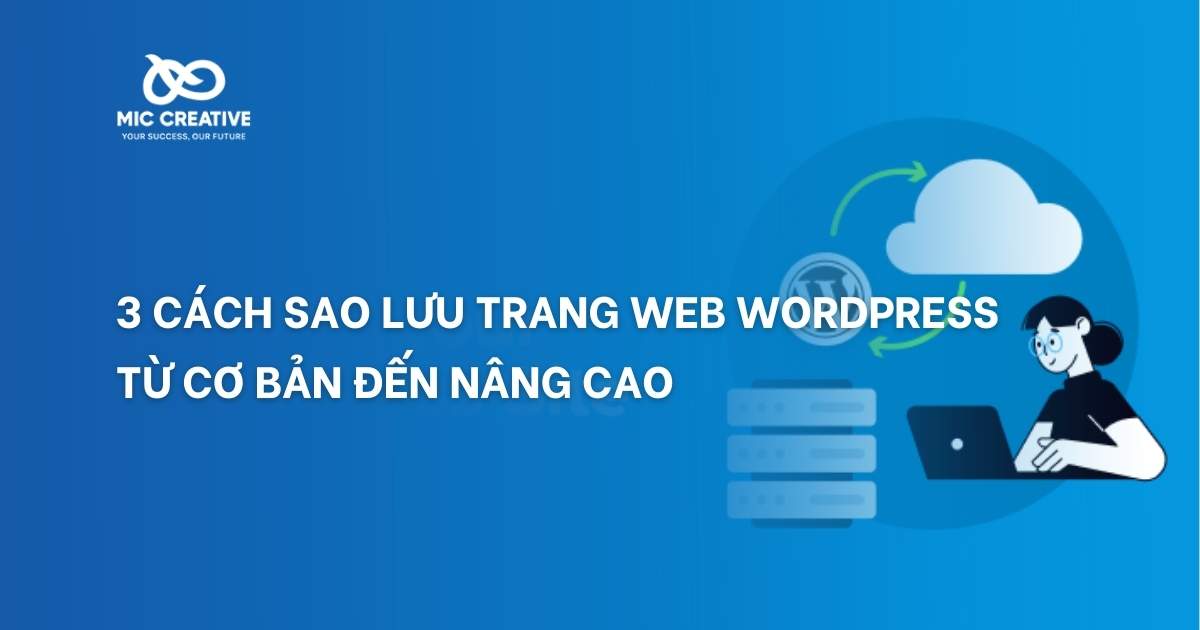 sao lưu trang web WordPress