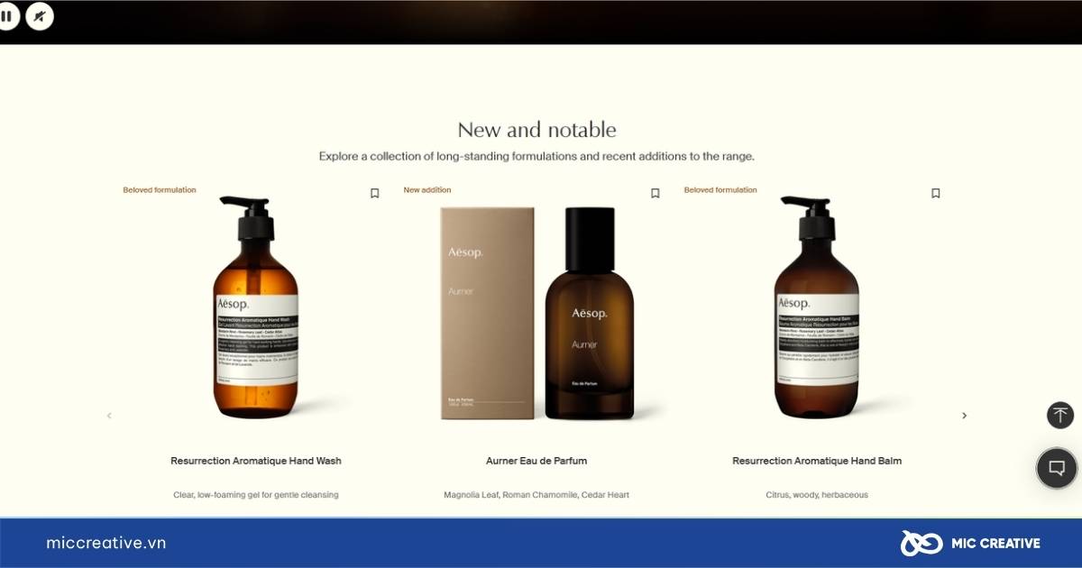 Layout website