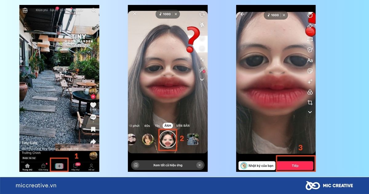 Cách chụp hình trên TikTok bằng điện thoại