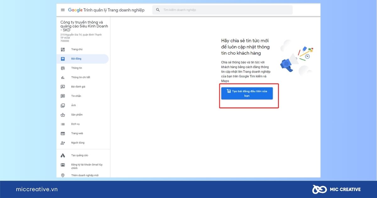 cách đăng bài trên google