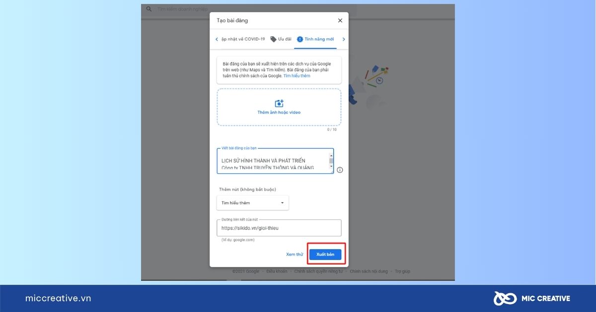 cách đăng bài trên google