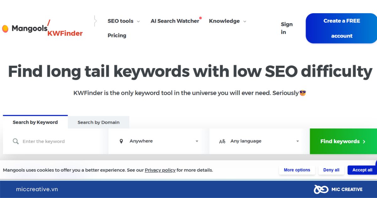 các loại từ khóa trong seo
