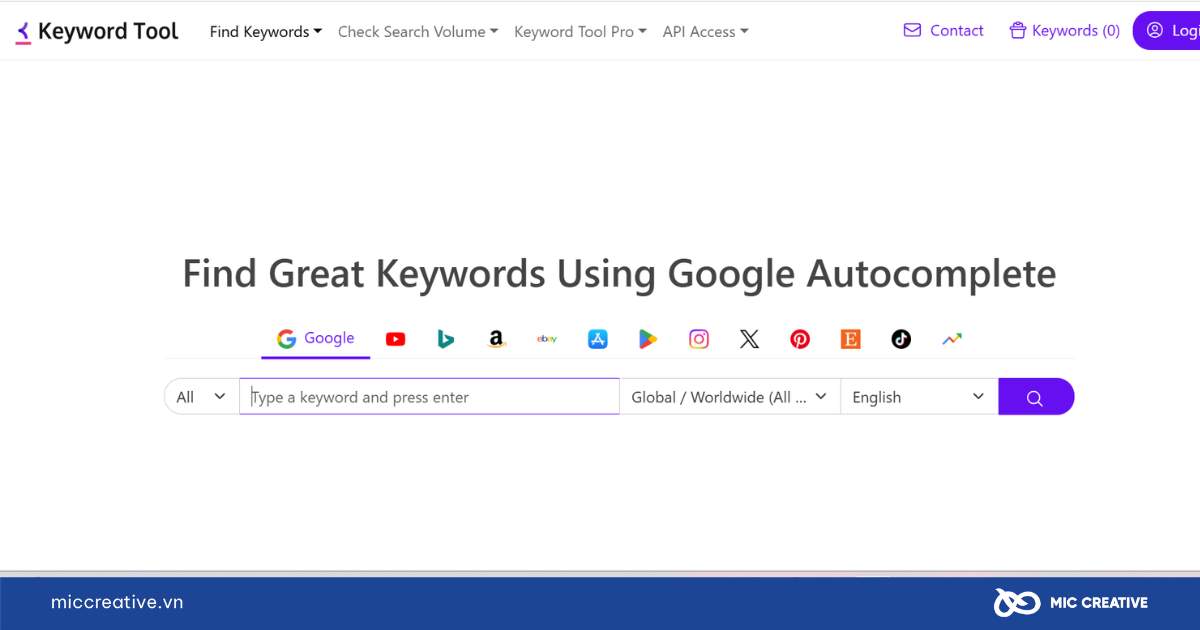 phần mềm seo từ khóa miễn phí