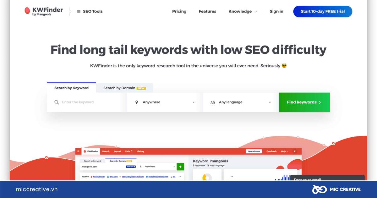 phần mềm seo từ khóa miễn phí