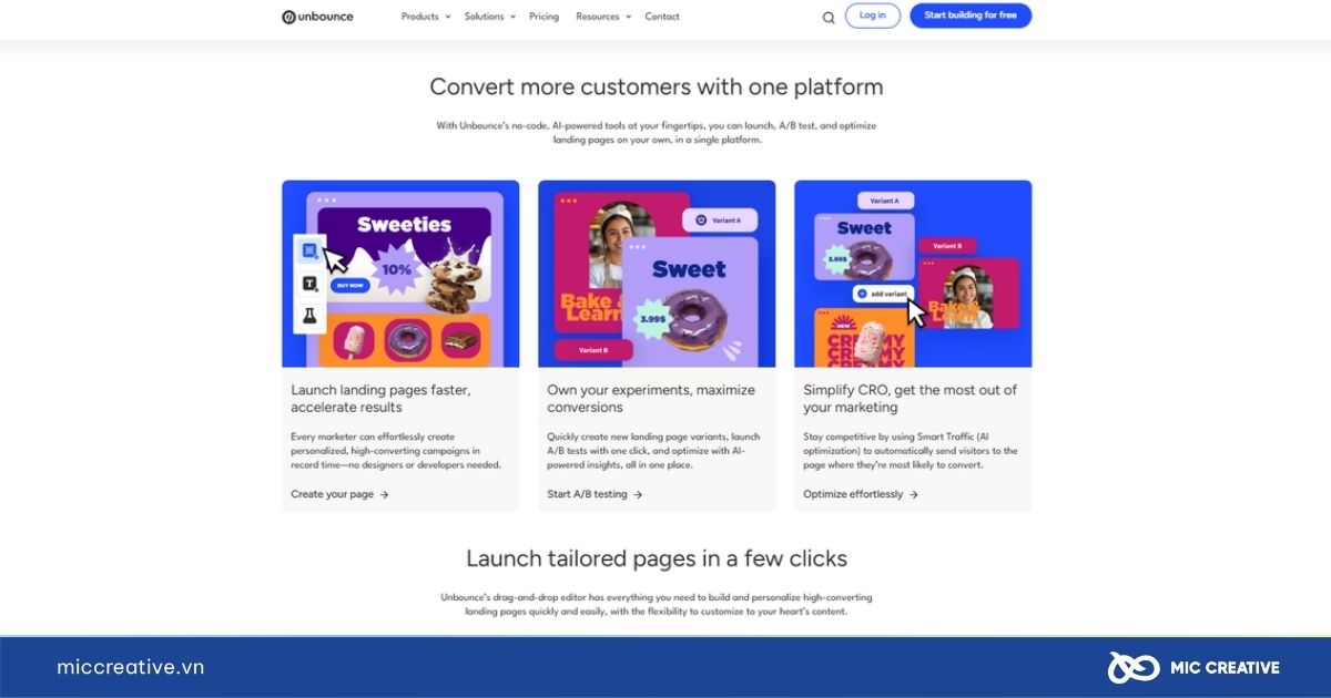 landing page là gì