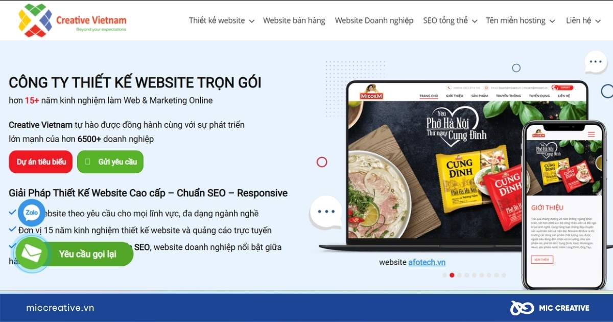 thiết kế website hà nội