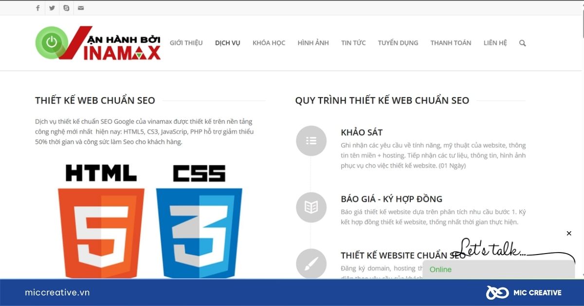 thiết kế website hà nội