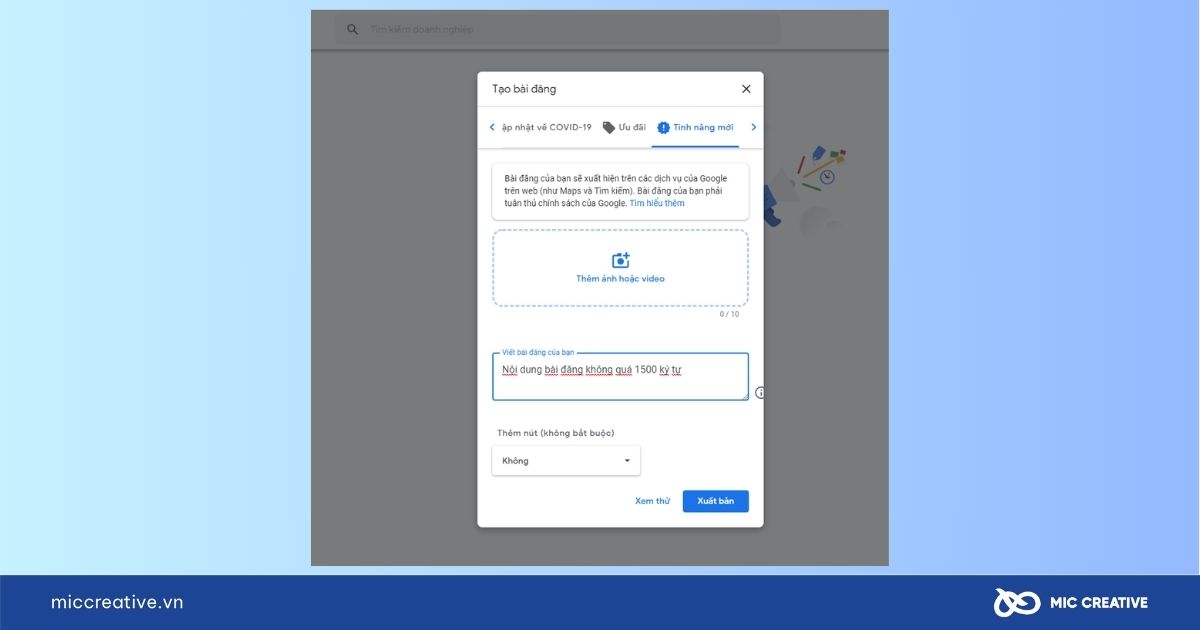 cách đăng bài trên google
