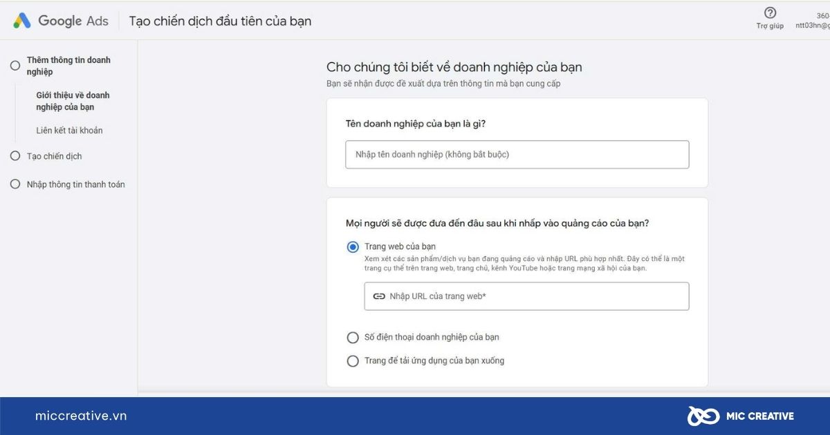 chạy quảng cáo landing page trên facebook 