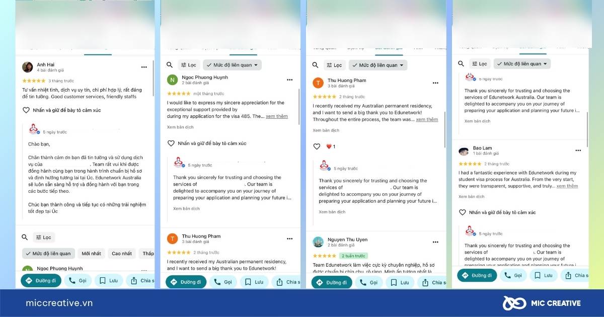dự án đánh giá Google Maps