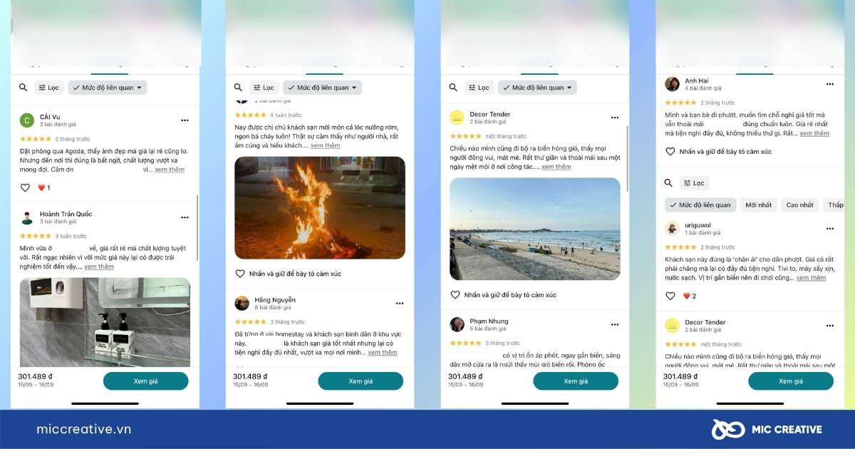 dự án đánh giá Google Maps